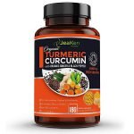 JeaKen Organic Turmeric 1440mg with Black Pepper & Ginger – Joint & Immune Support (180 Capsules)